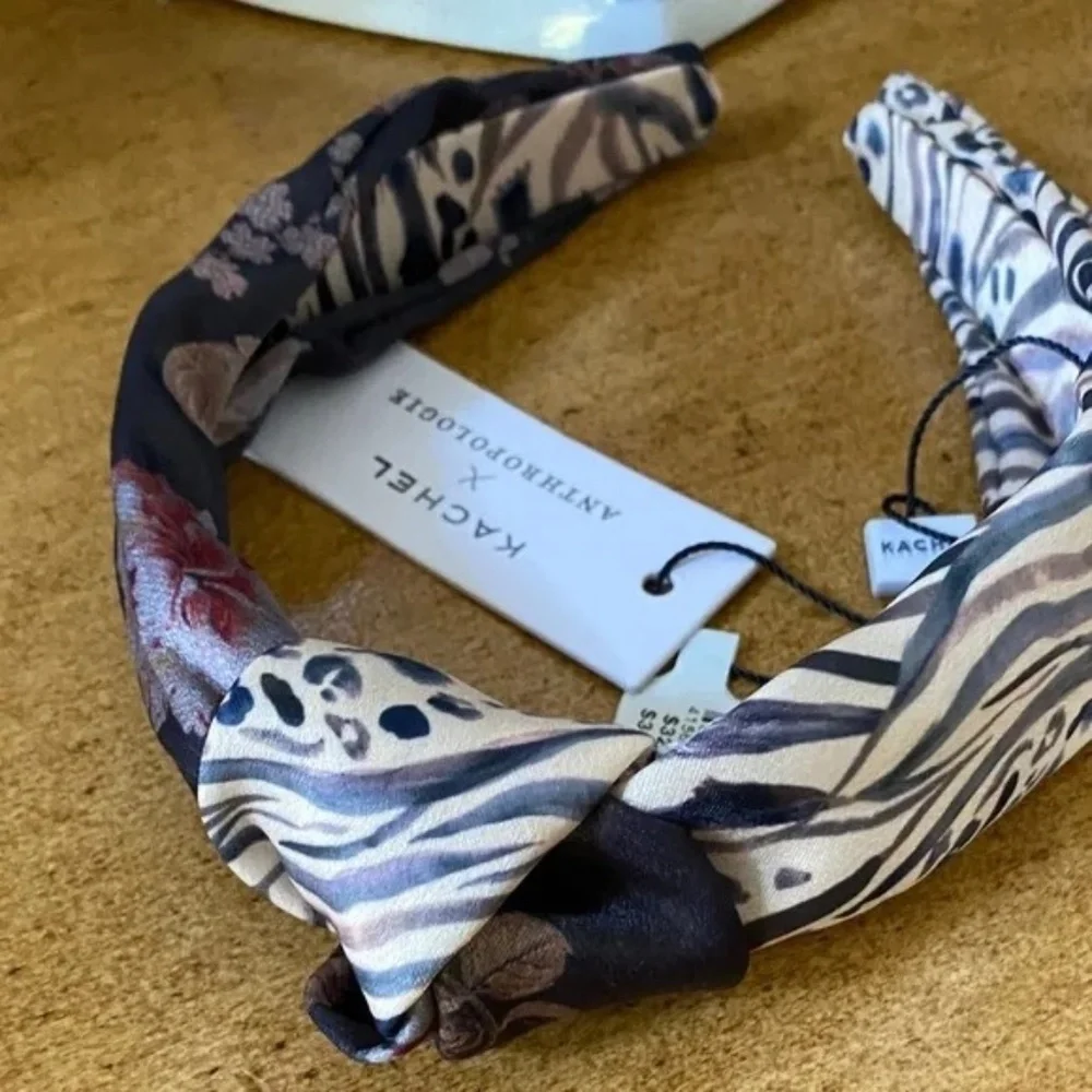 NWT Anthropologie Kachel Printed Top-Knot Headband